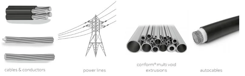 Alambre Rod de aluminio exhausto duro 8m m 9.5m m 1050 1060 1100 1350 alambre de aluminio Rod Manufacture para los propósitos eléctricos
