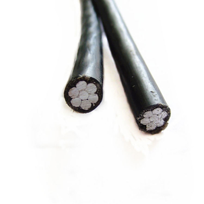 Aislamiento liado aéreo Quadruplex del cable XLPE de la baja tensión del duplex triple