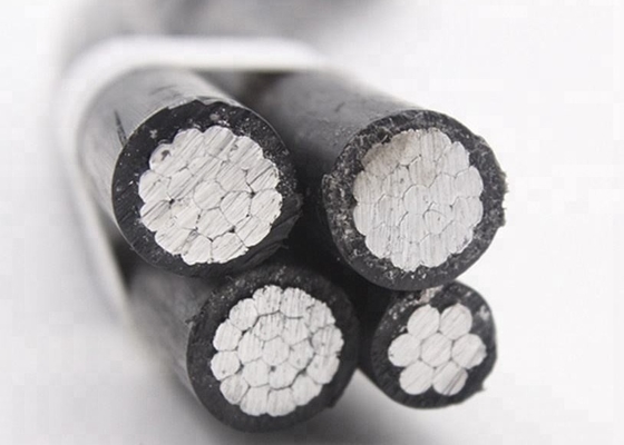 4 el servicio de cable aislado de arriba de la base XLPE cae el alambre de arriba Quadruplex