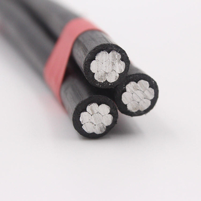 6 AWG Cable de caída de servicio aéreo de aluminio triplex ASTM B-230 B-231