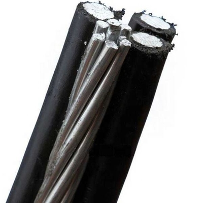 600v Cuádruplexa de servicio de cable de caída de alambre PE o XLPE aislamiento