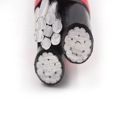 Cable de servicio de caída de aluminio triplex o aislamiento de polietileno cruzado