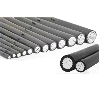 OEM Abc Cable de conductor de aluminio cable de alimentación de cable eléctrico 4 núcleo 35mm 50mm 70mm 95mm 120mm 185mm 240mm ACSR resistente a la corrosión