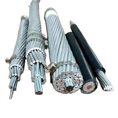 ACSR Conductor de aluminio acero reforzado con cable anticorrosión de alta resistencia resistente a la intemperie para líneas eléctricas aéreas