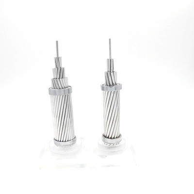 Cable ACSR Revestimiento a prueba de óxido Aluminio conductor Acero reforzado de uso pesado para uso industrial