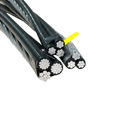 Bajo voltaje 0.6/1kv XLPE/PVC Conector de aire aislado Especificación Cable ABC de cable aéreo multicore