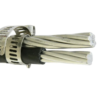 Cable de energía aérea aislada XLPE de baja y media tensión Cable de fibra óptica