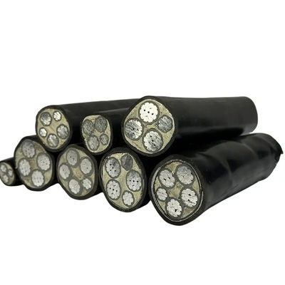Cables de alimentación de conductores de aluminio de baja tensión 0,6/1KV XLPE aislados para proyectos industriales