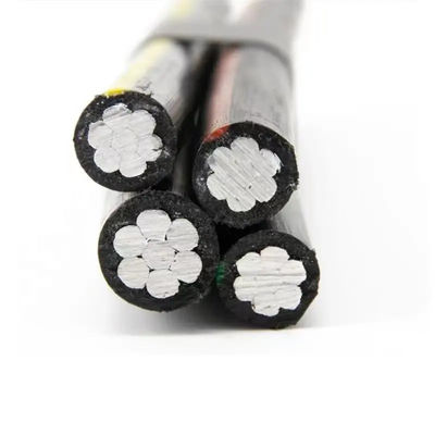 Cables de aire 4 núcleo 16Mm 35Mm 95Mm cables aéreos Xlpe aislados de aluminio eléctrico ABC
