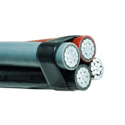 Cable de alimentación de baja tensión aéreo Conductor de aluminio XLPE PE LDPE PVC Cable ABC aislado Cable dúplex, tríplex, cuádruplex
