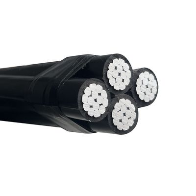Cable de aluminio con conductor LV Power Abc XLPE PE LDPE PVC aislado en el aire duplex triplex cuádruplex
