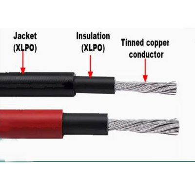 Cables solares fotovoltaicos de cobre enlatados H1z2z2-K Aprobación TUV UL 2.5-185mm2