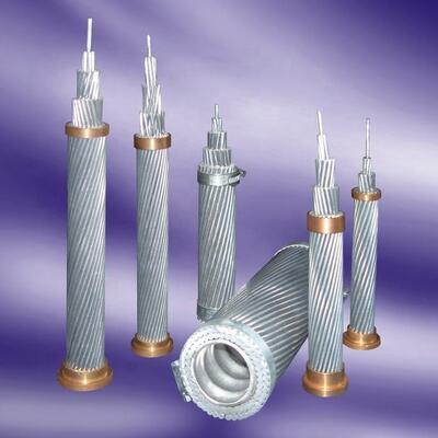 AACSR conductor (aluminio aleación conductor acero reforzado) aleación sobrecargada conductor desnudo conductor personalizado para regiones montañosas escarpadas