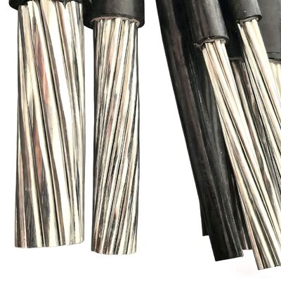 LV ABC Cable de conexión aérea de baja tensión de aluminio / aleación de aluminio núcleo 0.6/1kV Instalación aérea personalizable