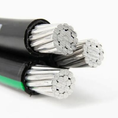 Línea eléctrica aislada por cable aéreo ABC para distribución segura Resistente a la intemperie