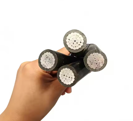 JKLYJ-1KV 4 núcleos de cable aislado de alta tensión 4*10/16/25 mm2 núcleo de aluminio para distribución de energía de baja tensión al aire libre