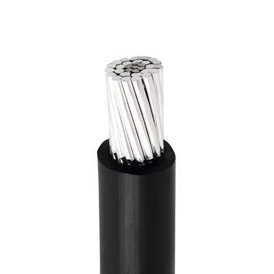 Cable aéreo de conductor de aluminio de un núcleo de voltaje medio (MV) XLPE/PVC/PE aislamiento 10 KV potencia eléctrica