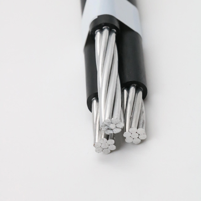 Cables de aluminio de cable triplex XLPE aislados de cables ABC de tres a tres fases