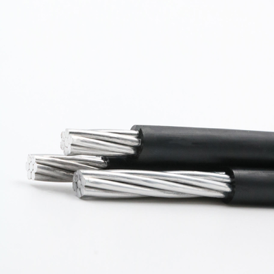 Cables de aluminio de cable triplex XLPE aislados de cables ABC de tres a tres fases