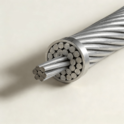 Cable ACSR AWG\ASTM\BS Conductor de aluminio estándar Conductor reforzado de acero revestido de aluminio