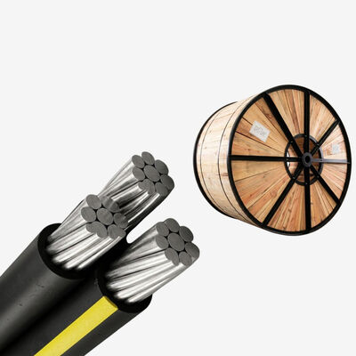 4X50mm2 4X95mm2 Cable de conductor de aluminio XLPE/PVC/PE Cable ABC aislado AAC AAAC 0.6/1kv Conductor combinado aéreo estándar