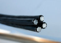 Cable de aluminio negro impermeable de alto voltaje de ABC XLPE