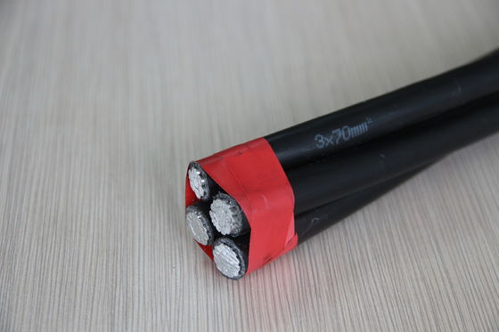 XLPE Quadruplex aisló la ayuda de aluminio de Cable Service Drop/ACSR del conductor