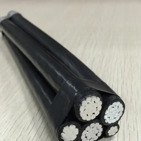 0.6/1kV Duplex Triplex Aluminio Conductor ABC Cable XLPE LDPE PVC aislamiento en el aire Aluminio Preensamblado Cables