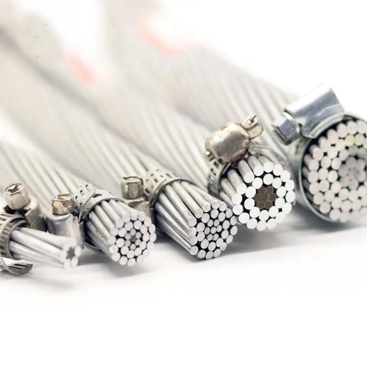 Tamaños de los cables ACSR Protección contra la corrosión del conductor de aluminio Alta durabilidad Eficaz en términos de costes para las redes de distribución
