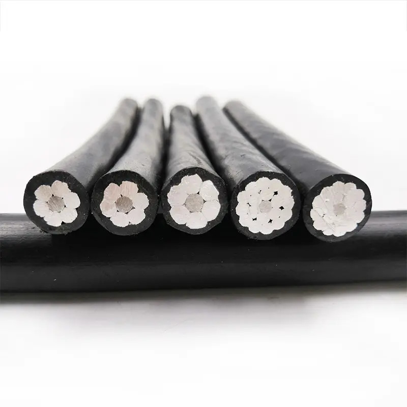 Iluminación arquitectónica Cable de aluminio retorcido para la colocación aérea y cable de transmisión de energía