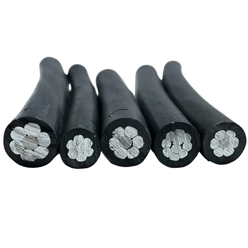 Núcleos ensamblados Conductor de aluminio XLPE aislado de bajo voltaje para sistemas aéreos 0.6 1KV