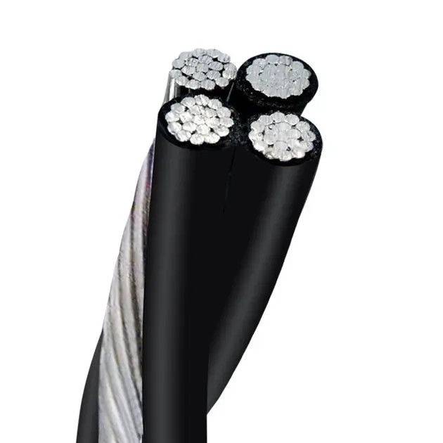 Cables Aéreos Cubiertos para Líneas hasta 35KV Cable de Acometida Cables de Aluminio 16mm2 Aislamiento XLPE Trenzado