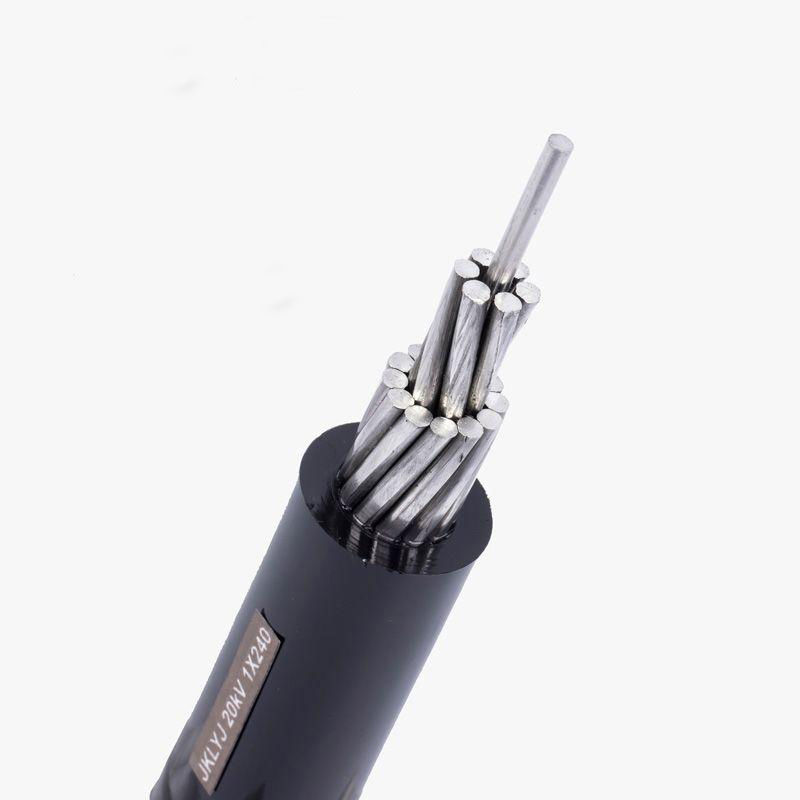 Cable de alimentación eléctrica de chaqueta de PVC 1KV XLPE Aerial Aluminio aislado de núcleo único para LV Power JKLGYJ Cable aéreo