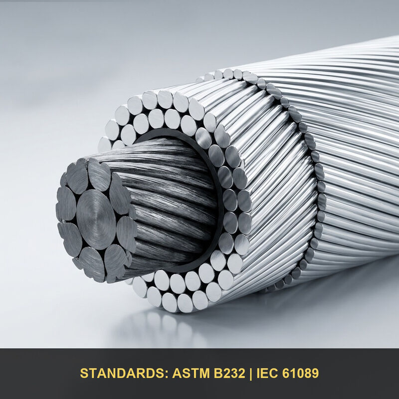ACSR Conductor 50mm & 100mm – Aluminum Conductor Steel Reinforced (SCA/ACSR) Cable for Overhead Transmission Lines
