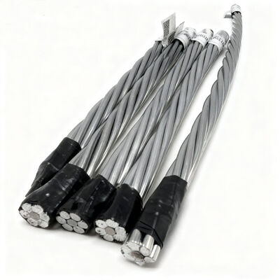 ASTM B549 Conductor ACSR de codorniz/AW 133.1 MCM (2/0 AWG) Acero revestido con aluminio reforzado para líneas aéreas