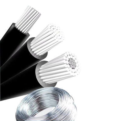 Cables de energía aéreos aislados de aleación de aluminio con cables de alto rendimiento de PVC para transmisión de energía