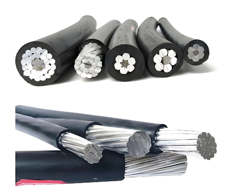 JKLYJ-1KV 4 núcleos de cable aislado de alta tensión 4*10/16/25 mm2 núcleo de aluminio para distribución de energía de baja tensión al aire libre