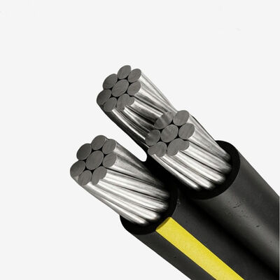 4X50mm2 4X95mm2 Cable de conductor de aluminio XLPE/PVC/PE Cable ABC aislado AAC AAAC 0.6/1kv Conductor combinado aéreo estándar