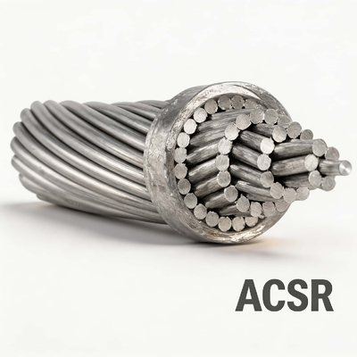Conductor Desnudo ACSR 1/0 2/0 AWG Conductor de Aluminio Trenzado Reforzado con Acero Transmisión Aérea IEC 61089 ASTM B232